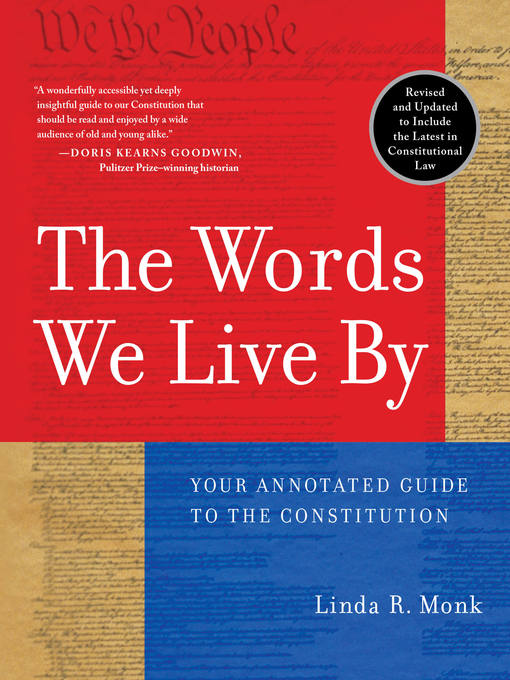 Title details for The Words We Live By by Linda R. Monk - Available